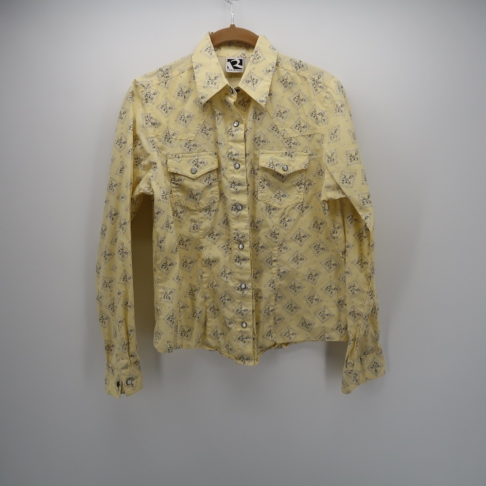 Rockies Pocket Long Sleeve Button Down Shirt Top